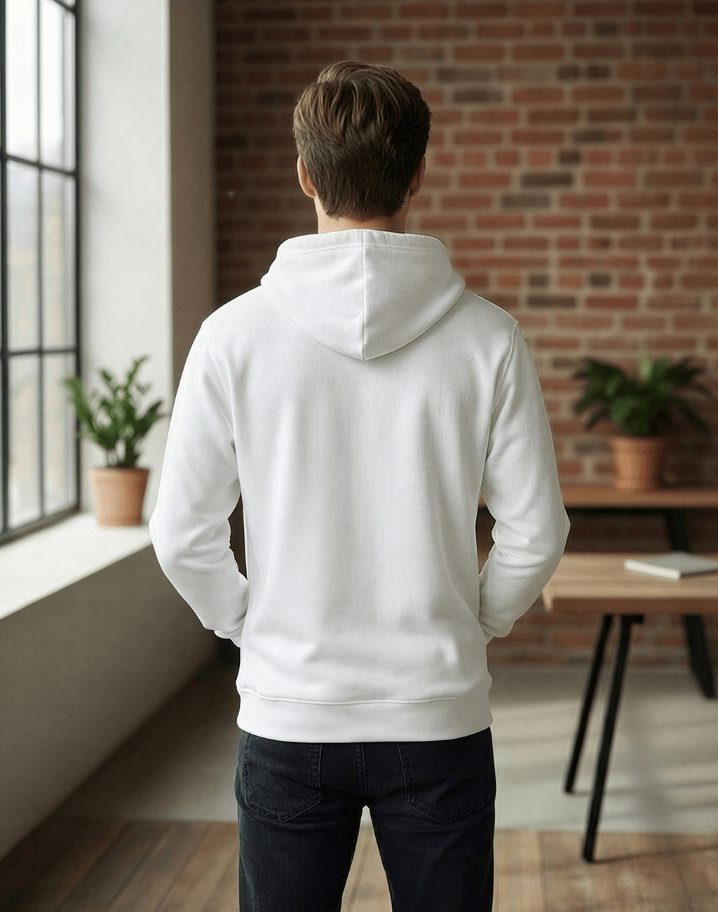 Empire Classic White Hoodie – Premium Cotton